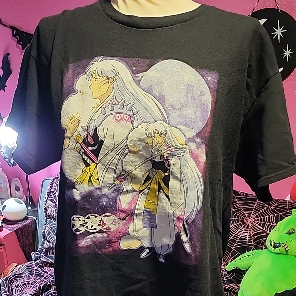 Black Anime Graphic T-Shirt